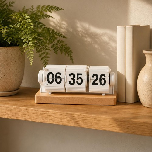 Horloge flip bureau support - flip,
