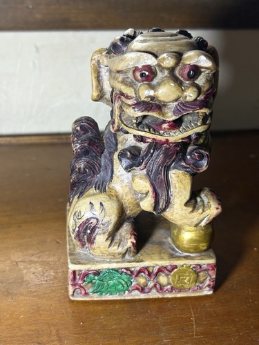 Statuette sculpture asie chien - sculpture,