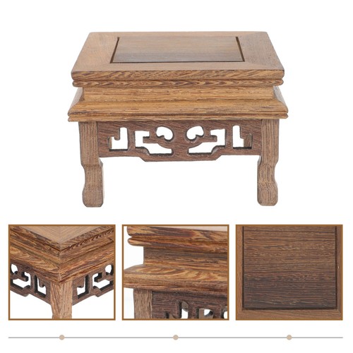 Tabouret bois socle - bois,