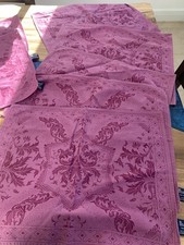 Beauville Made in France Set of Eight Cotton Mauve Color Table Placemats ￼