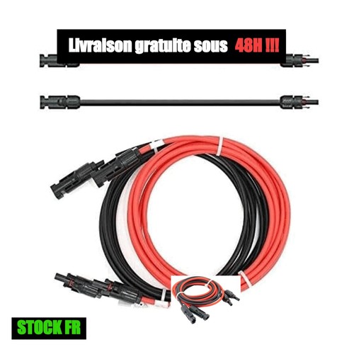 Câble extension solaire mc4 - mc4, 4