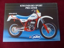 catalogue prospectus moto KTM enduro sport pro-lever   125 GS LC    250 & 420 GS