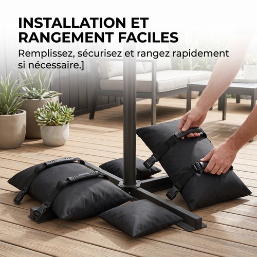 Sacs poids pour parasol - pour, et