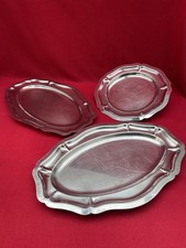 3 Plats de Service Vintage en