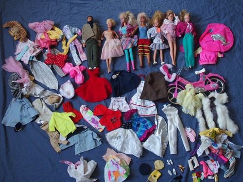 Gros lot poupée barbie - poupée,