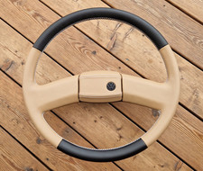 NEW LEATHER Steering Wheel for VW T4 T3 T25 Transporter Westfalia Ø 45 CM OEM
