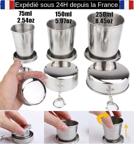 Gobelet pliant acier