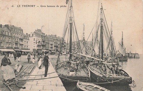 Treport gros bateaux de - le,