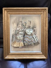 Ancien cadre vitrine La Mode Illustrée dessin d’Anaïs Toudouze