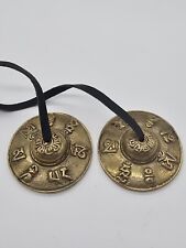Handcrafted Tibetan Meditation Tingsha Cymbal Bell with Buddhist Lucky Symbols