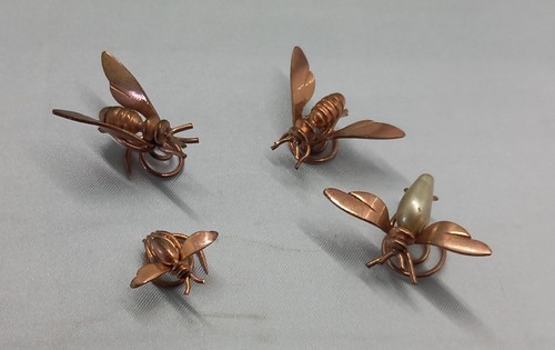 Broches abeilles metal - abeilles, en