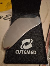 Cutemed Stainless Steel Gua Sha Facial Tool Guasha for Face Metal Tighten Skin
