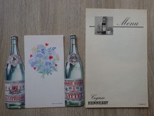 2x MENUS MENU circa. 1960
