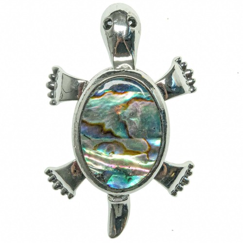 Broche tortue avec - , nacre