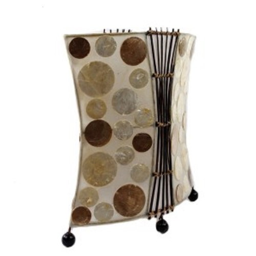 Lampe résine bambou - 30, cm