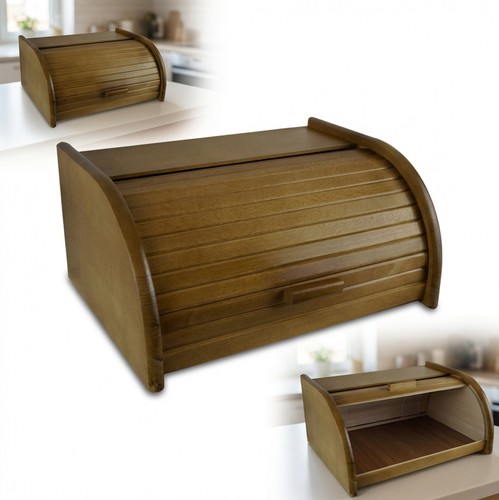 Grand coffre pain bois chêne