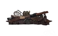 Porte-manteau Country Corner vintage en résine Mont Blanc Sports d'hiver