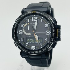 Casio Pro Trek Black 10ATM 45mm Solar Multifunction Watch PRW-6600Y