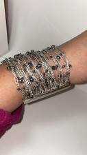 Pesavento Italy very nice designer bracelet 925 silver 62 gr S eye-catcher!