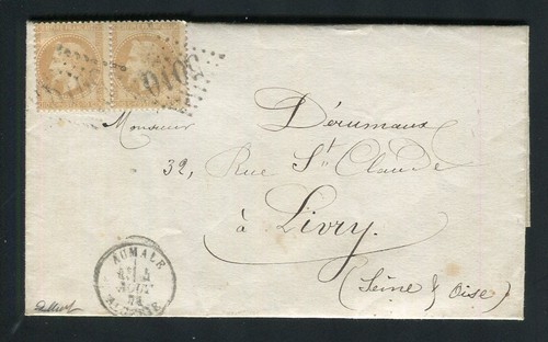 Rare lettre aumale pour - rare,