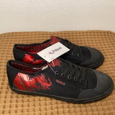 Feiyue Shoes Mens Size 8 Dragon Bruce Lee Canvas Martial Arts Sneaker Trainers