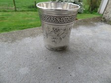 timbale en argent massif