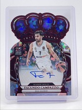 FACUNDO CAMPAZZO 2024-25 CROWN ROYALE EUROLEAGUE RED DIE-CUT AUTO /25 Q3562