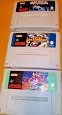 Lot De 3 Jeux Super Nintendo