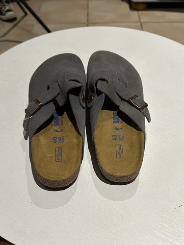 Birkenstock sabots gris - , –