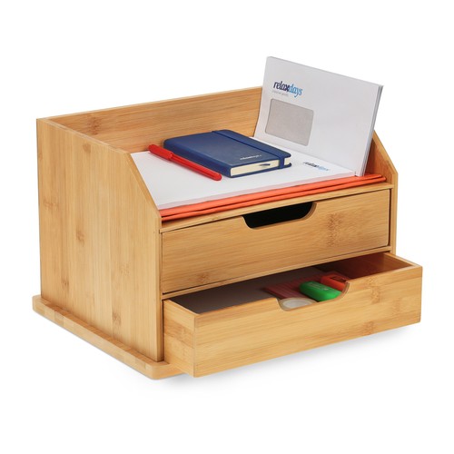 Organiseur bureau bambou - bureau,