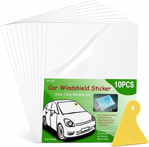 Transparent static cling - static,