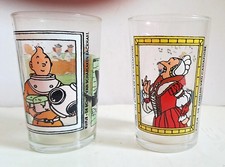 TINTIN 2 VERRES AMORA HERGE