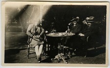 PHOTO ANCIENNE - PHOTO RATÉE BISTROT CAFÉ TABLE - ERROR FAILED -Vintage Snapshot