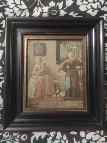 Ancien tableau huile sur - tableau,