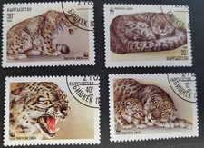 Kyrgyzstan, nice 1994 complete Snow Leopard set