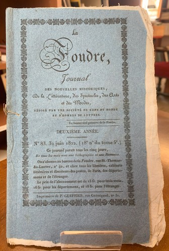 Foudre journal des - foudre,,