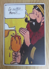 HADDOCK- LOCH LOMOND -WHISKY - MOULINSART-PLAQUE ALU  - TINTIN -P