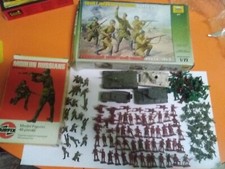 lot 1/72 maquette tank soldats