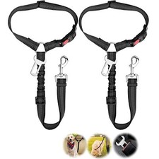 3 en 1 Ceinture de sécurité Chien VoitureIaisse de Course pour ChienRéglable ...