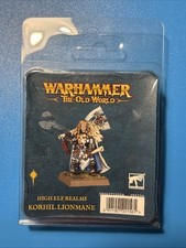 Warhammer The Old World Hauts Elfes Lion Blanc Korhil Lionmane Métal