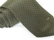 Longchamp Paris Forest Green with Violet Silk Tie 56 x 3 1/8