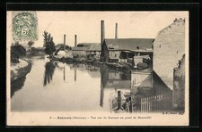 CPA Amiens, Vue sur la Somme au pont de Beauvillé 