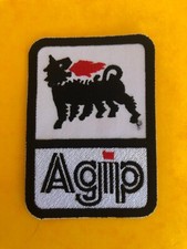 AGIP BADGE LOGO EN TISSU POUR COMBINAISON RALLYE AUTOMOBILE COURSE GP MOTO