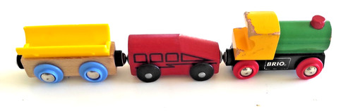 Train bois brio vintage - en,