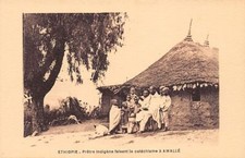 Ethiopia - Native priest doing catechism in Awale - Publ. Les Voix Franciscaines