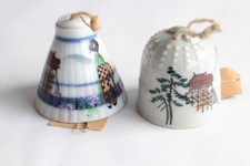 Antique Japan Chime Porcelain Bells (67665)