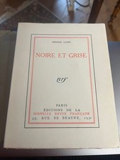 Armand LUNEL NOIRE ET GRISE NRF 1930 EO REIMPOSE IN 4 T SUR VERGE LAFUMA NAVARRE