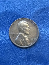 Rare 1944 Wheat Penny No Mint Mark  L on Rim Error  Collectible Coin