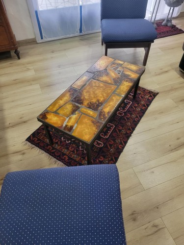 Table basse pierre lave - en,