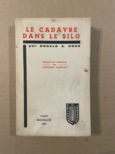 Ronald knox cadavre - ronald,